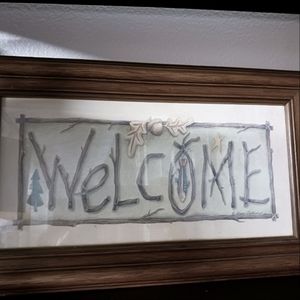 Welcome wall art